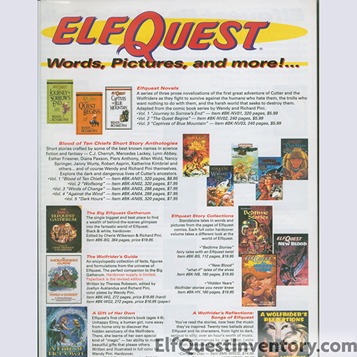 1998 Elfquest Catalog