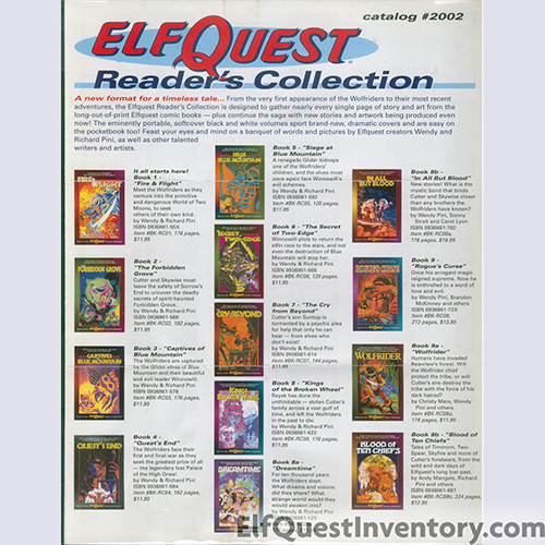 2002 Elfquest Catalog