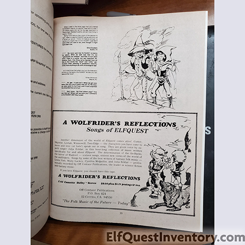 Wolfriders Reflections Cassette tape Ad