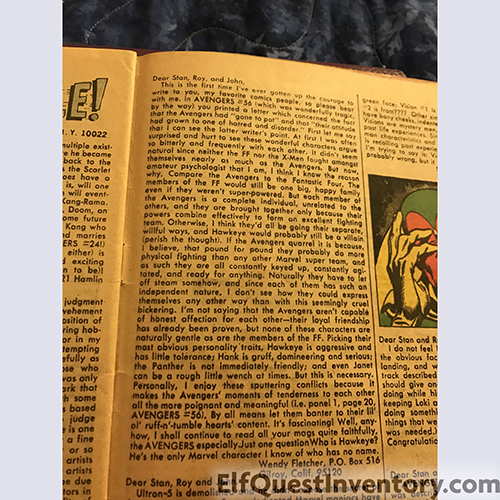 Fan Letter from Wendy Fletcher