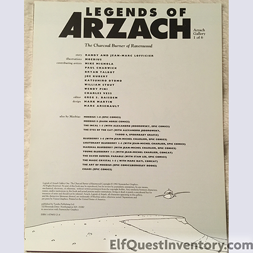 Legends of Arzach Portfolio