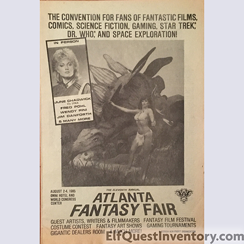 Atlanta Fantasy Fair Program