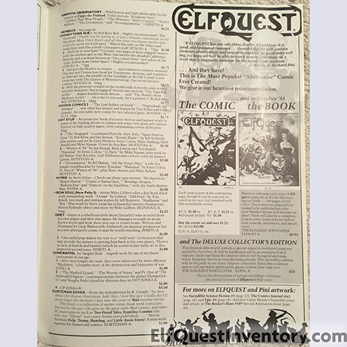 Bud Plant Fantasy & Comic Art Catalog