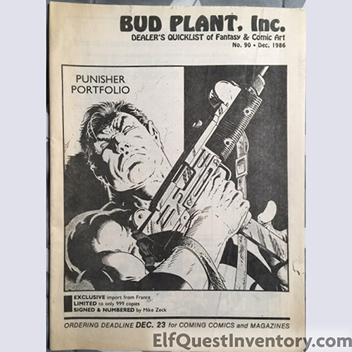 Bud Plant Fantasy and Comic Art Catalog