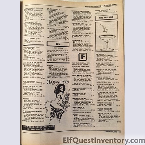 Bud Plant Fantasy and Comic Art Catalog