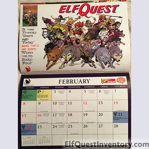 Comics Buyer's Guide Calendar