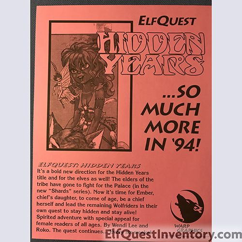 Hidden Years flyer