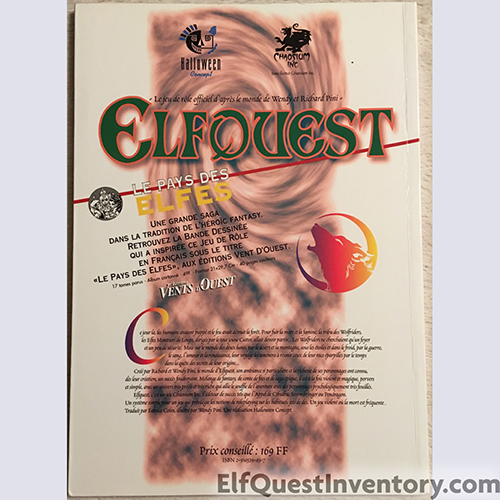 French Elfquest RPG