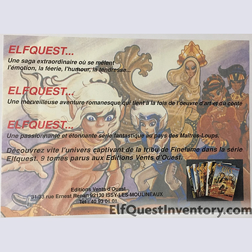 Elfquest in France ad
