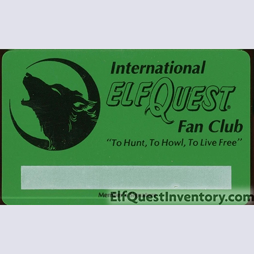 International ElfQuest Fan Club Membership Card