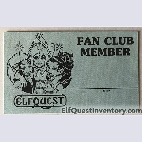 Fan Club Membership Card