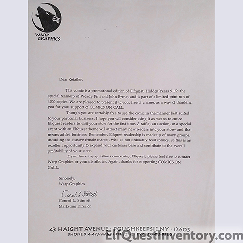 Hidden Years Retailer Flier
