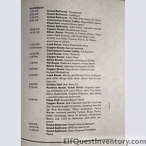 San Diego Comic Con Program Book