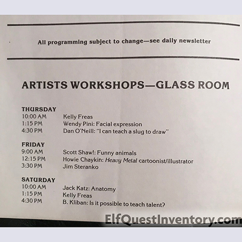 San Diego Comic Con Program Book