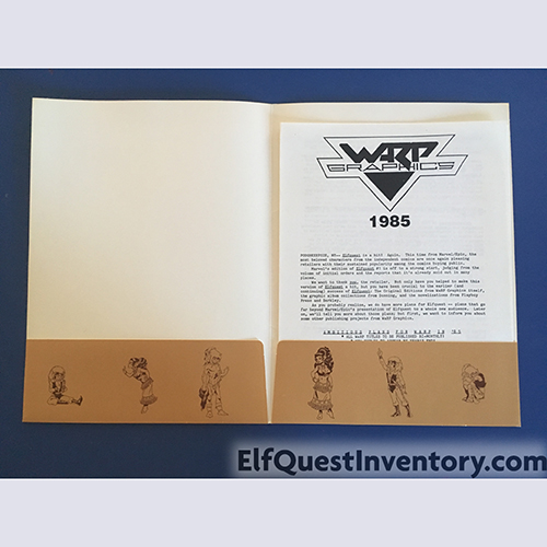Elfquest Retailer Promo Folder w/ Inserts