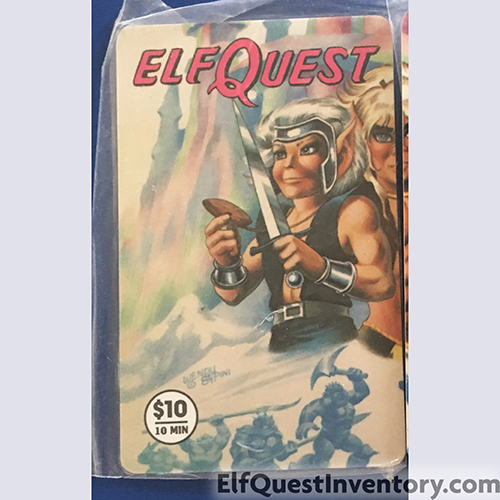 ElfQuest Phone Card Book 4 Left Side Red