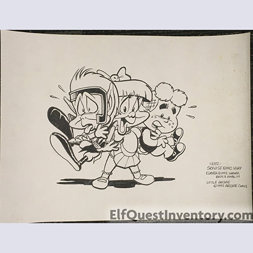 Original sketch of Skywise and others