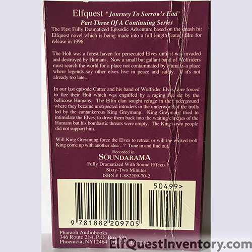 Journey to Sorrow's End Audio Tapes Un-Sealed