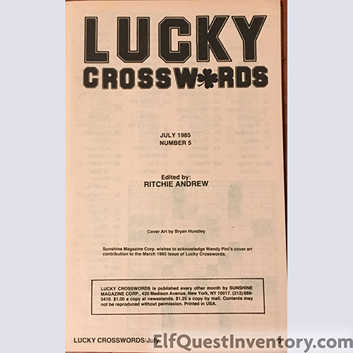 Lucky Crosswords