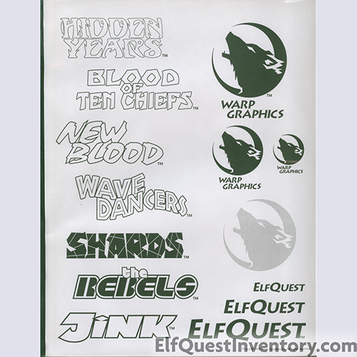 Elfquest series Nameplates