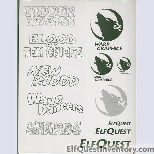 Elfquest series Nameplates