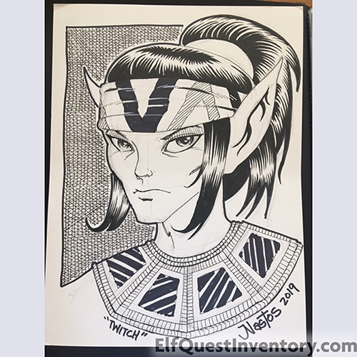 Rayek sketch by former Elfquest artist Mat Nastos