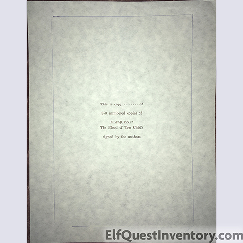 Original signature page test sheet from BoTC Ltd