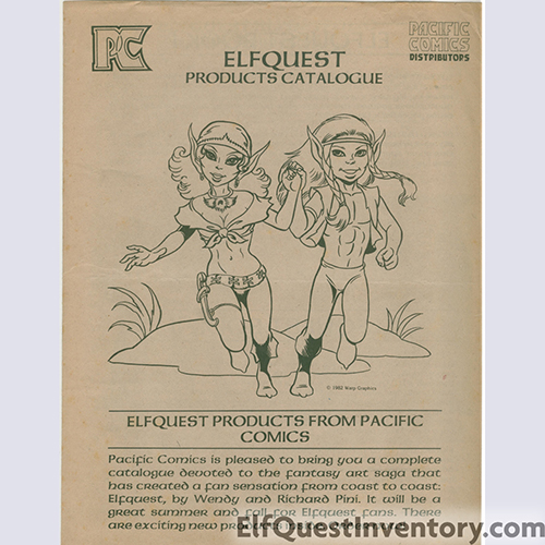 Pacific Comics Elfquest Catalog