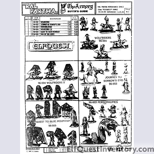 The Armory Buyer's Guide - Elfquest Miniature sets
