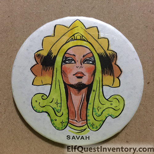 Savah hand painted button/pin