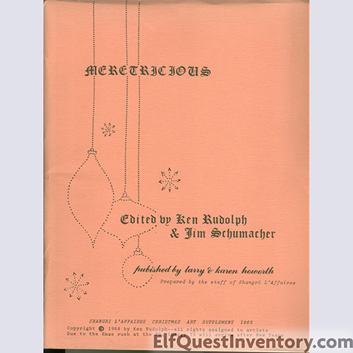 Shangri L'Affaires Christmas Fanzine