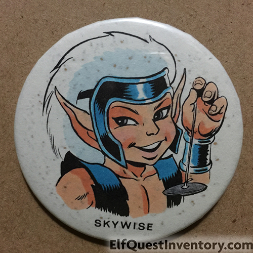 Skywise hand painted button/pin
