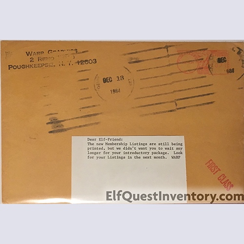Small Membership Envelope