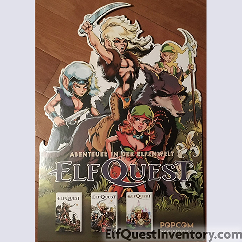 German Elfquest store advertising stand-up