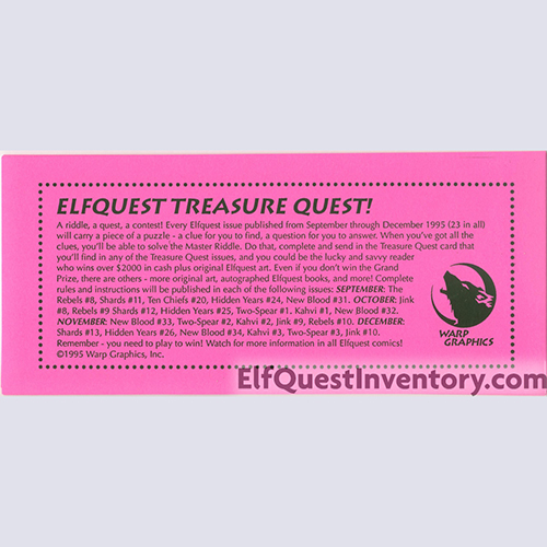 Elfquest Treasure Quest Dollars - Purple
