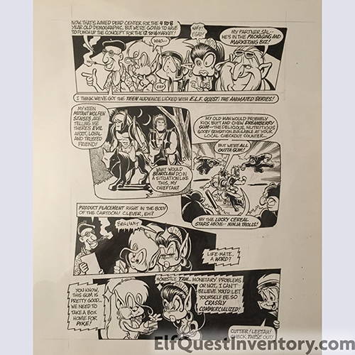 Unpublished page of Cutter selling out