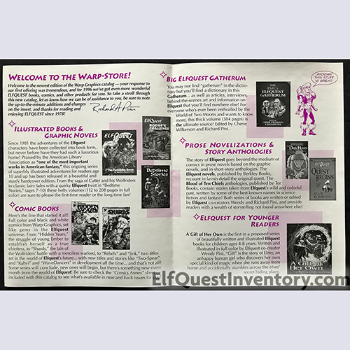 1996 Warp Graphics Catalog