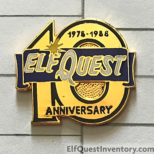 10th Anniversary Gold Pin
