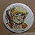 Treestump hand painted button/pin