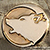 Gold Warp Graphics logo pin