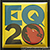 20th Anniversary Square Button